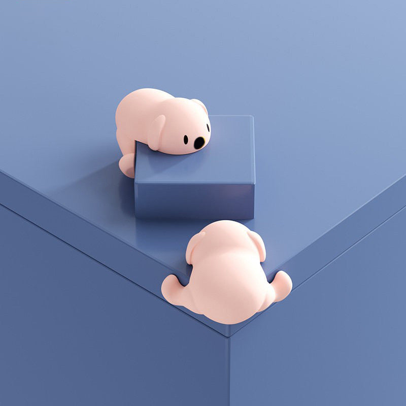 Corner Protector Dog-Shaped Soft Silicone Self-Adhesive