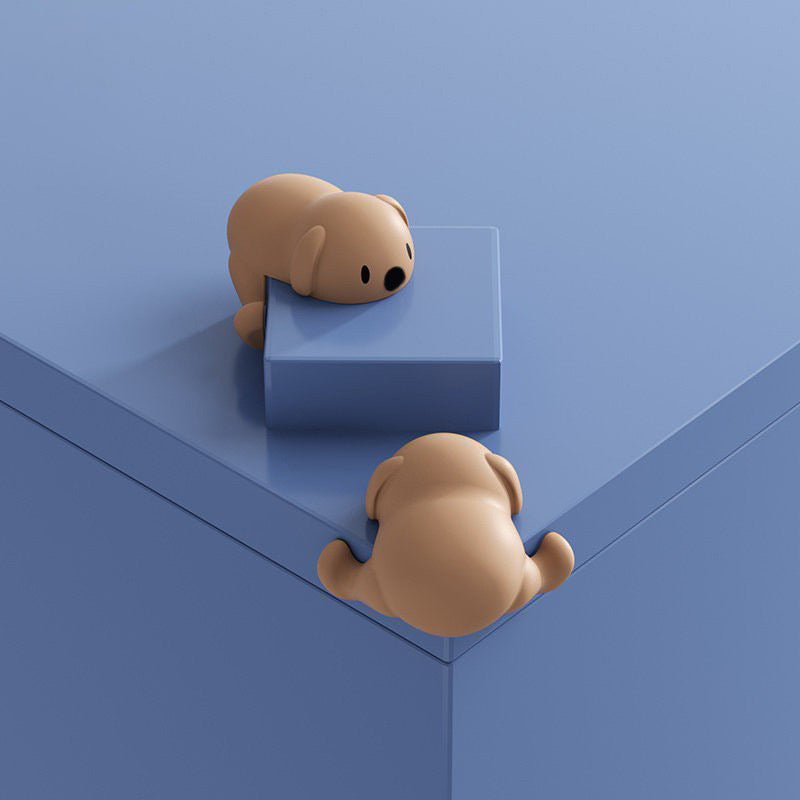 Corner Protector Dog-Shaped Soft Silicone Self-Adhesive