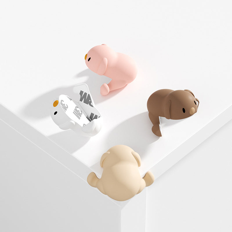 Corner Protector Dog-Shaped Soft Silicone Self-Adhesive