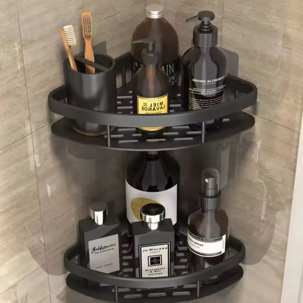 Corner Shower Shelf Self-Adhesive Aluminum Rust-Resistant