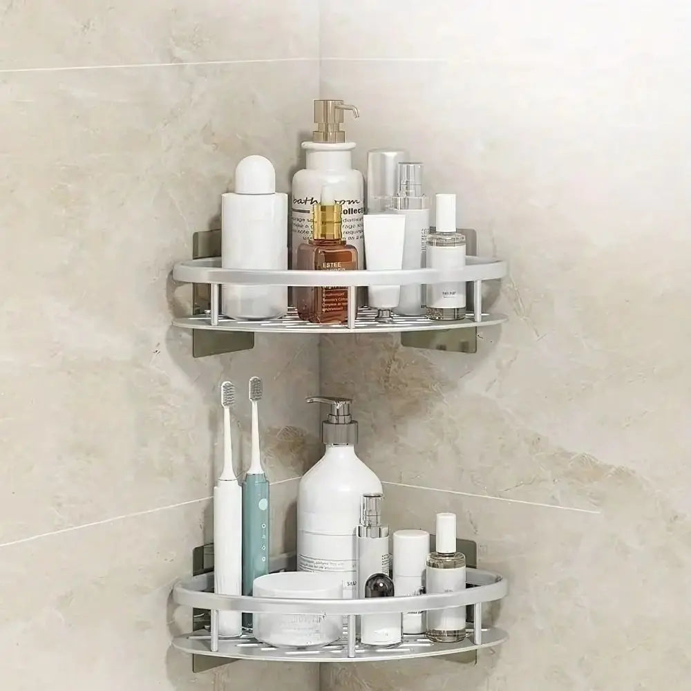 Corner Shower Shelf Self-Adhesive Aluminum Rust-Resistant