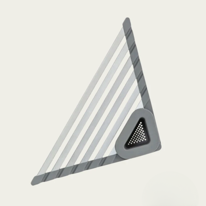 Corner Sink Organizer Triangular Self-Draining & Rustproof Aluminum