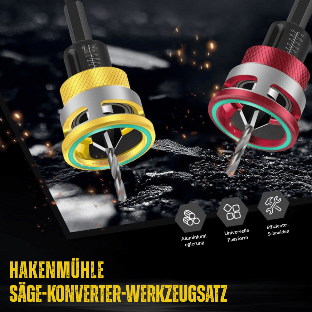 Countersink Bit Set Adjustable Depth Stop Laser Scale