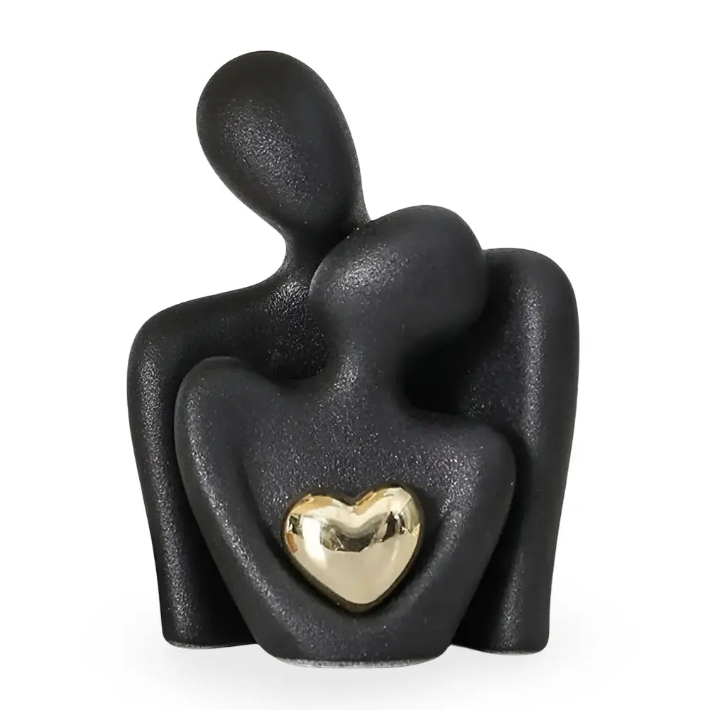 Couple Figurine Nordic Minimalist Compact Enamel Ceramic