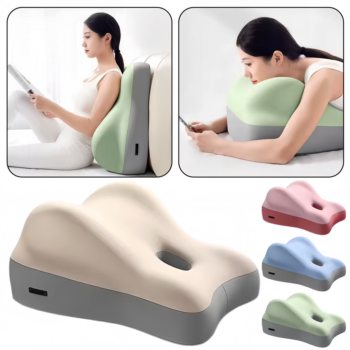 Couples Wedge Pillow Ergonomic Memory Foam Removable & Washable Cover