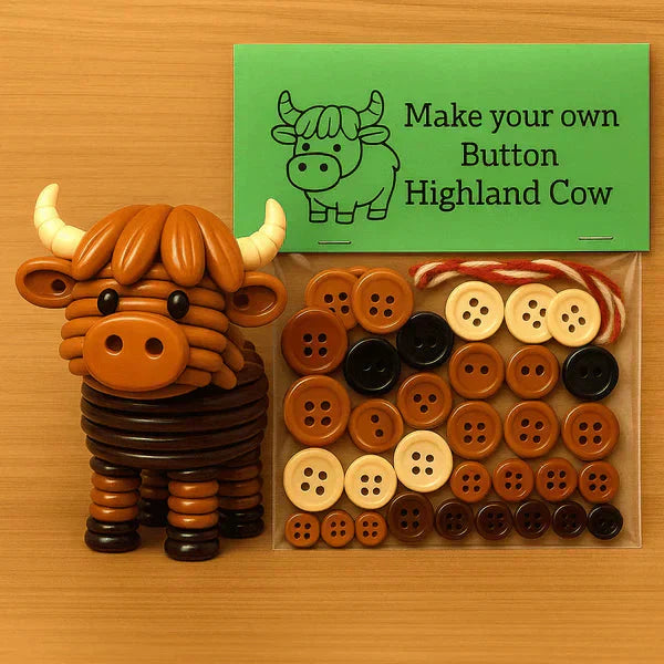 Craft Kit Animal Motifs Buttons & Thread
