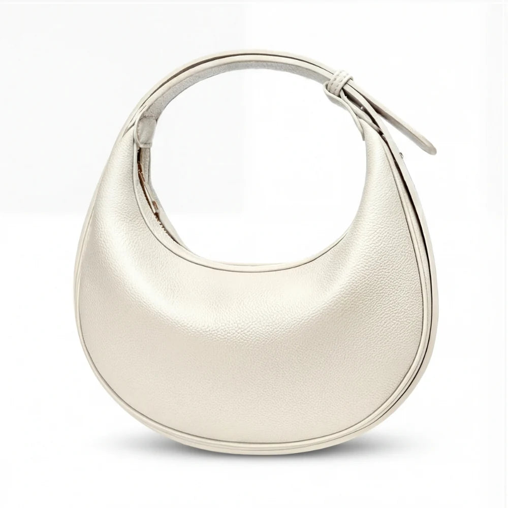 Crescent Shoulder Bag Three Carrying Styles Soft Faux Leather