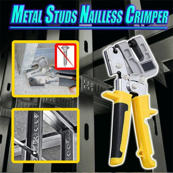 Crimp Tool Metal Studs One-Handed Aluminum & Stainless Steel