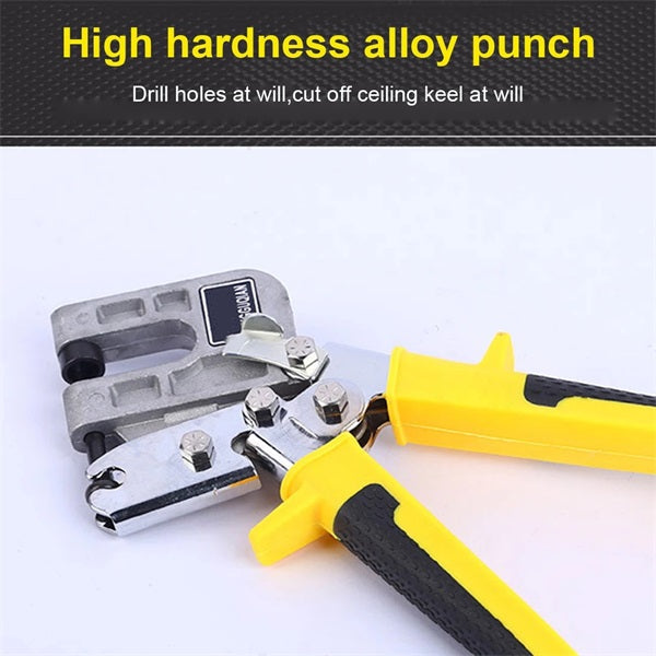 Crimp Tool Metal Studs One-Handed Aluminum & Stainless Steel