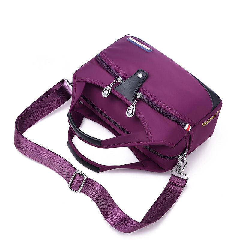 Crossbody Bag Anti-Theft Water-Repellent Nylon Multiple Pockets