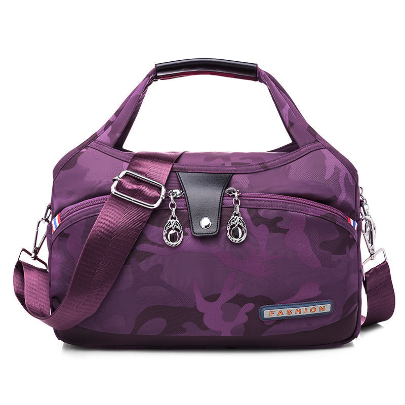 Crossbody Bag Anti-Theft Water-Repellent Nylon Multiple Pockets