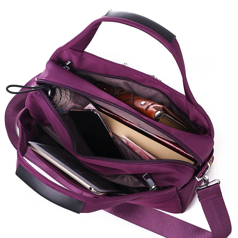 Crossbody Bag Anti-Theft Water-Repellent Nylon Multiple Pockets