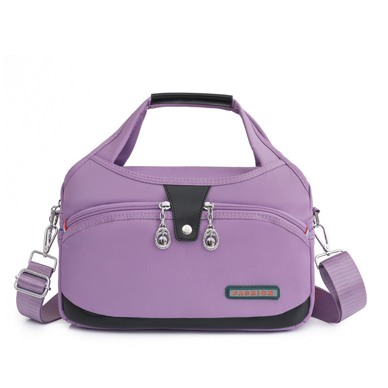 Crossbody Bag Anti-Theft Water-Repellent Nylon Multiple Pockets