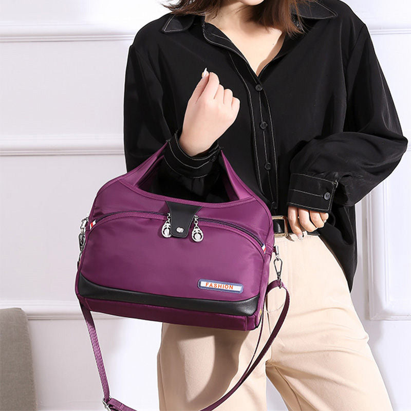 Crossbody Bag Anti-Theft Water-Repellent Nylon Multiple Pockets