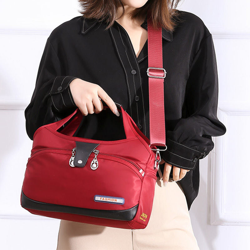Crossbody Bag Anti-Theft Water-Repellent Nylon Multiple Pockets