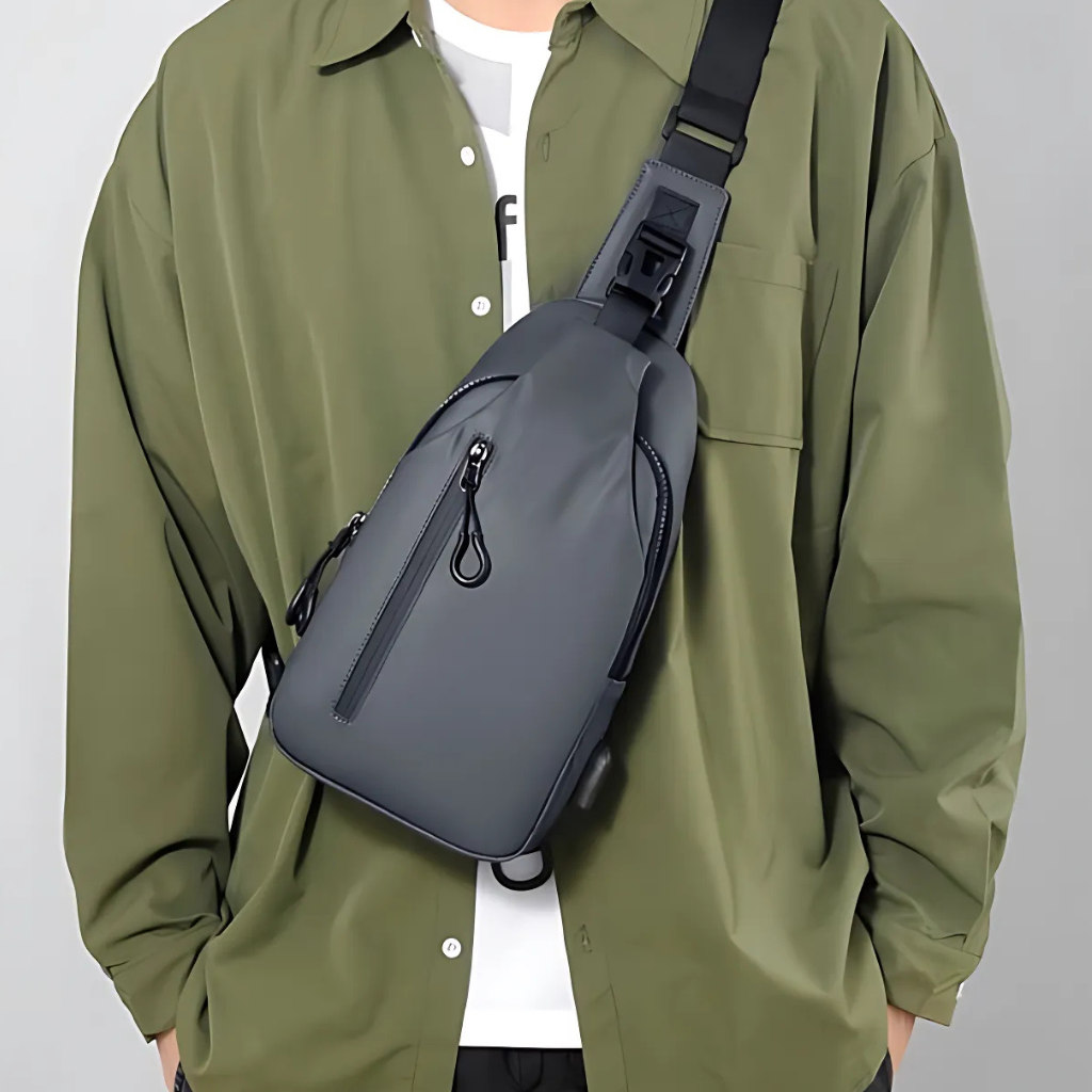 Crossbody Bag Anti-Theft Water-Repellent Reversible Strap
