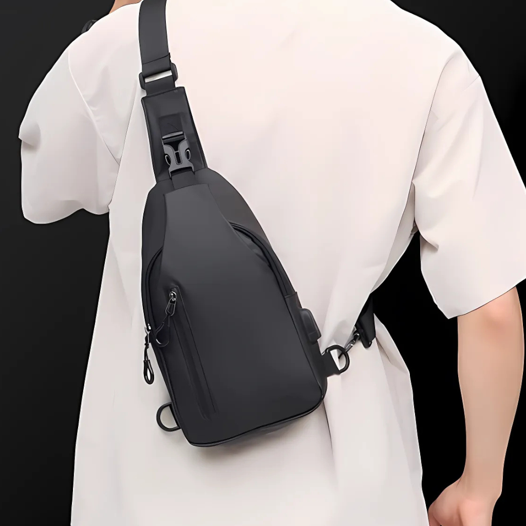 Crossbody Bag Anti-Theft Water-Repellent Reversible Strap