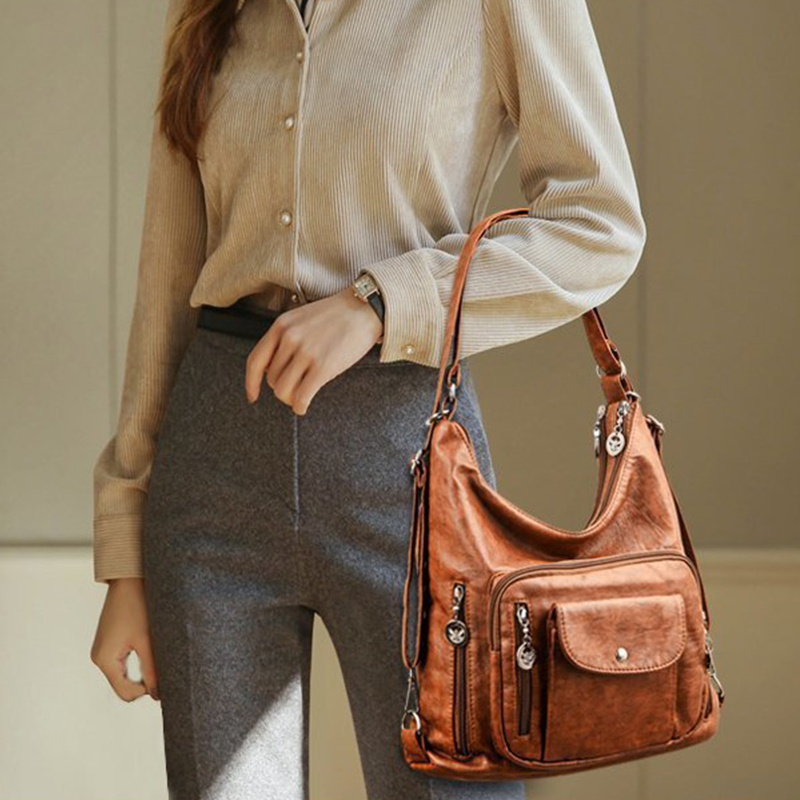 Crossbody Bag Convertible 3-in-1 Waterproof Multiple Pockets
