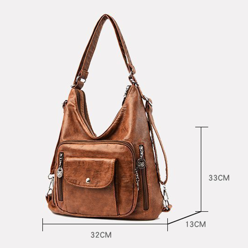 Crossbody Bag Convertible 3-in-1 Waterproof Multiple Pockets