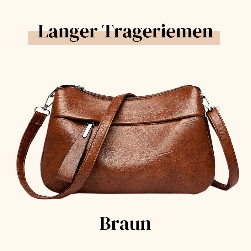 Crossbody Bag Convertible Long & Short Straps Faux Leather