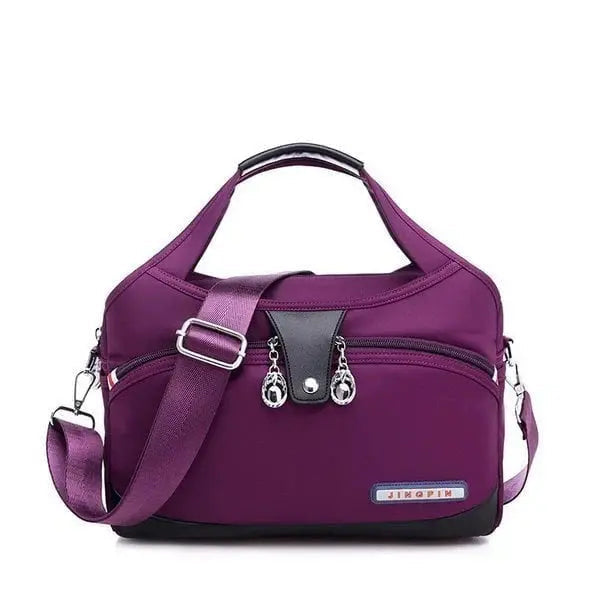 Crossbody Bag Five Zippered Compartments Hidden Anti-Theft Pocket & Water-Repellent