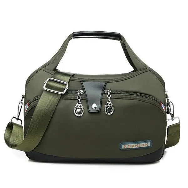 Crossbody Bag Five Zippered Compartments Hidden Anti-Theft Pocket & Water-Repellent