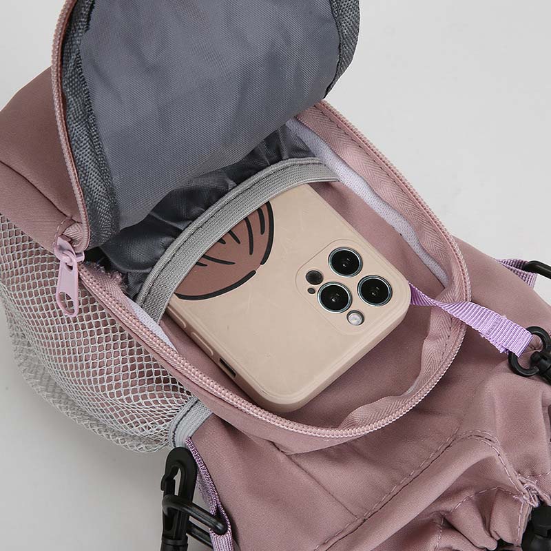 Crossbody Bag Insulated Thermal Lining & Waterproof Nylon Adjustable Strap