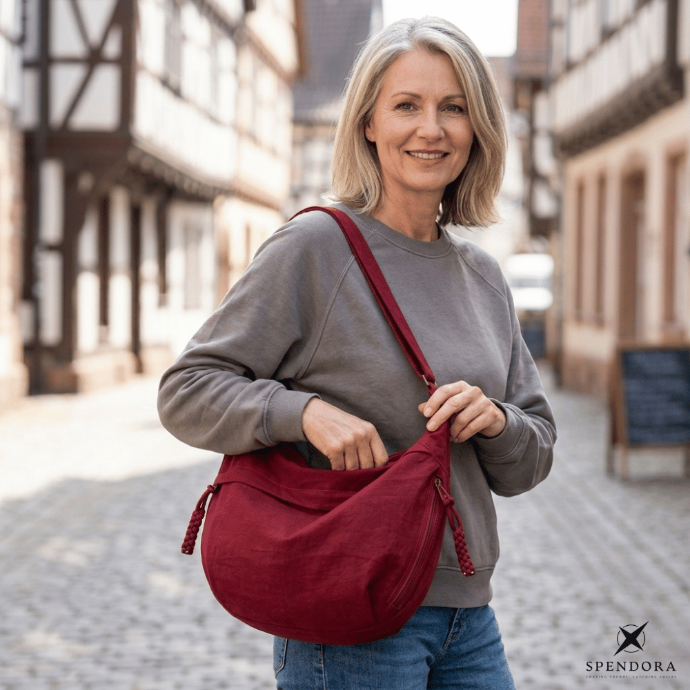 Crossbody Bag Lightweight Nylon Multiple Compartments & Adjustable Strap