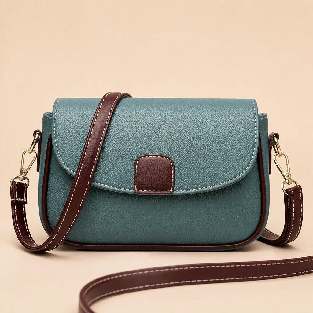 Crossbody Bag Soft Leather Magnetic Closure & Adjustable Strap