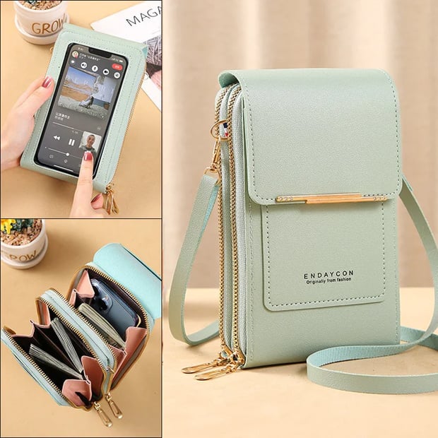 Crossbody Bag Touchscreen Phone Pocket Anti-Theft