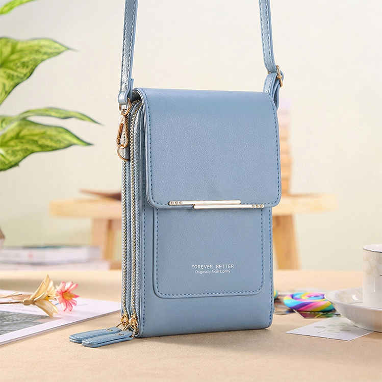 Crossbody Bag Touchscreen Window & RFID Protection