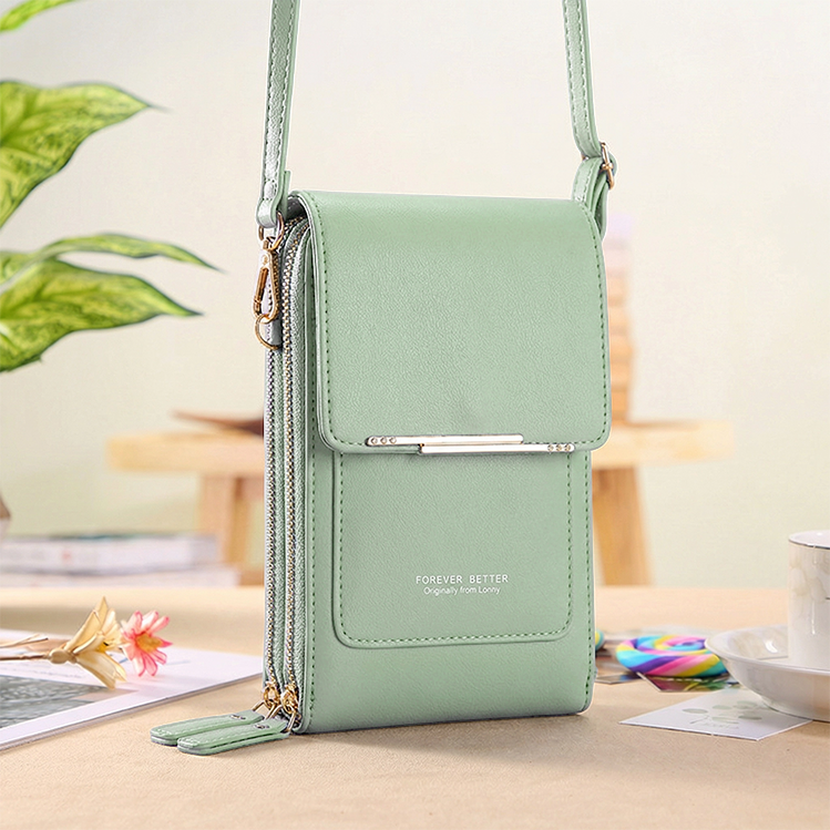 Crossbody Bag Touchscreen Window & RFID Protection