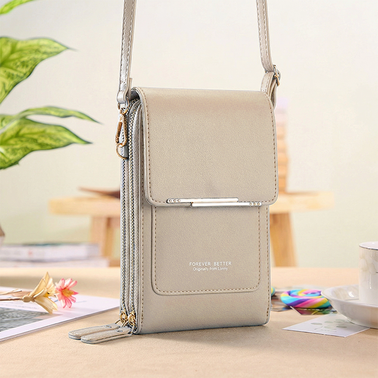 Crossbody Bag Touchscreen Window & RFID Protection