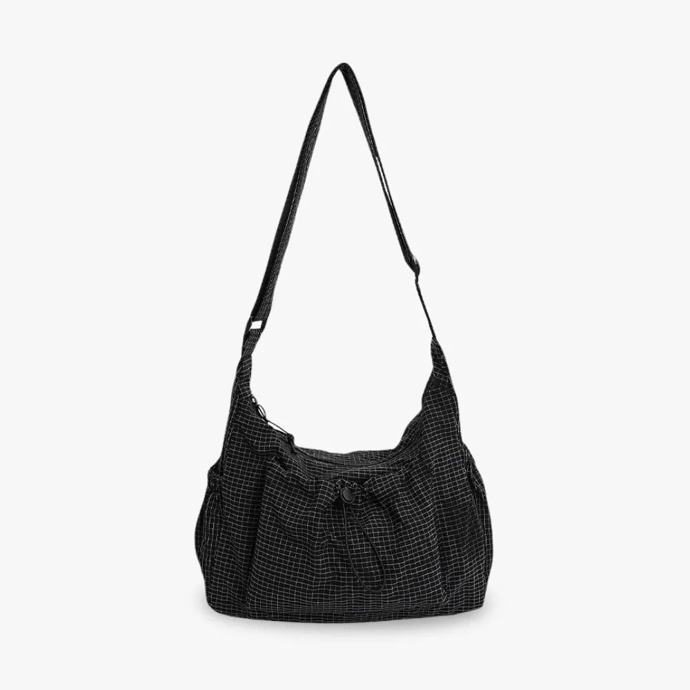 Crossbody Bag Waterproof Nylon Padded Laptop Compartment Zippered Pockets