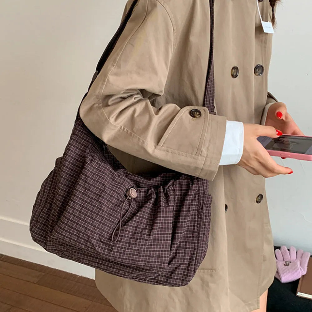 Crossbody Bag Waterproof Nylon Padded Laptop Compartment Zippered Pockets