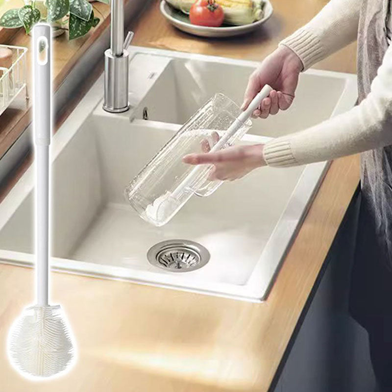 Cup & Mug Brush Long Handle Soft Silicone Bristles