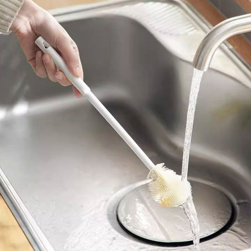 Cup & Mug Brush Long Handle Soft Silicone Bristles