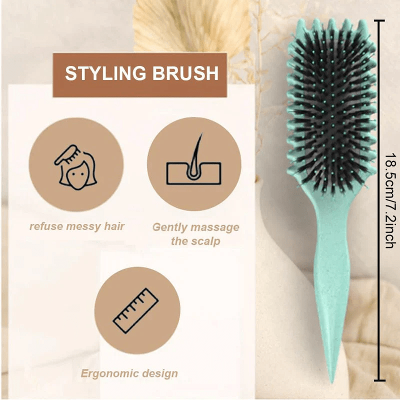 Curl-Defining Hairbrush 3-in-1 Ventilated Heat-Resistant