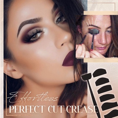 Cut Crease Eyeshadow Kit Silicone Adjustable Handle Three Shapes
