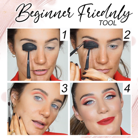 Cut Crease Eyeshadow Kit Silicone Adjustable Handle Three Shapes
