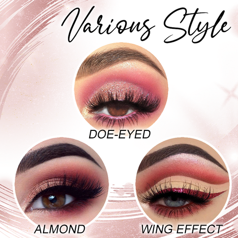 Cut Crease Eyeshadow Kit Silicone Adjustable Handle Three Shapes