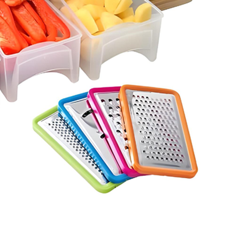 Cutting Board Bamboo Grater System & Pull-Out Storage