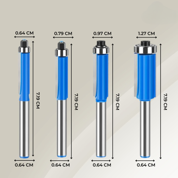 Deburring & Polishing Set 4-Piece Dual Bearing