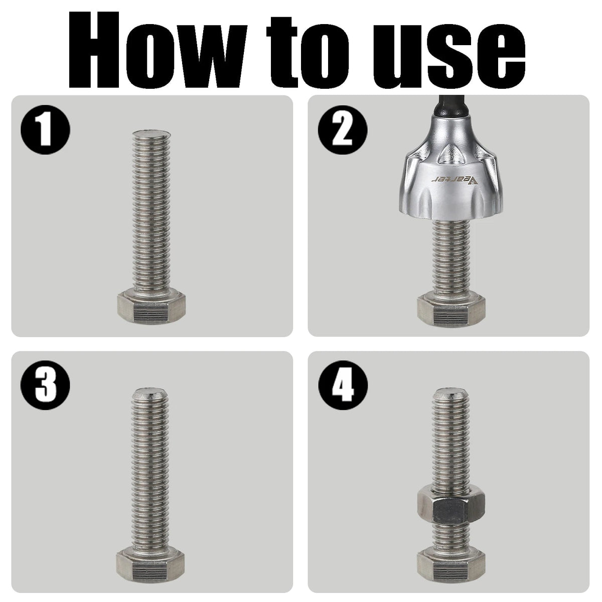 Deburring Tool 3-Flute Carbide 1/4 Inch Hex Shank