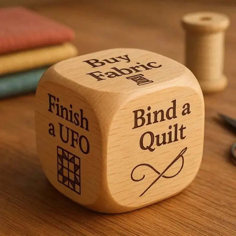 Decision Dice Laser Engraved Natural Wood