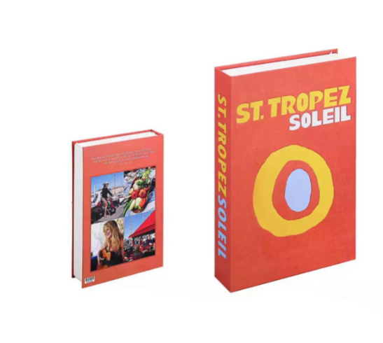 Decorative Book Travel-Themed Elegant Coffee Table Size