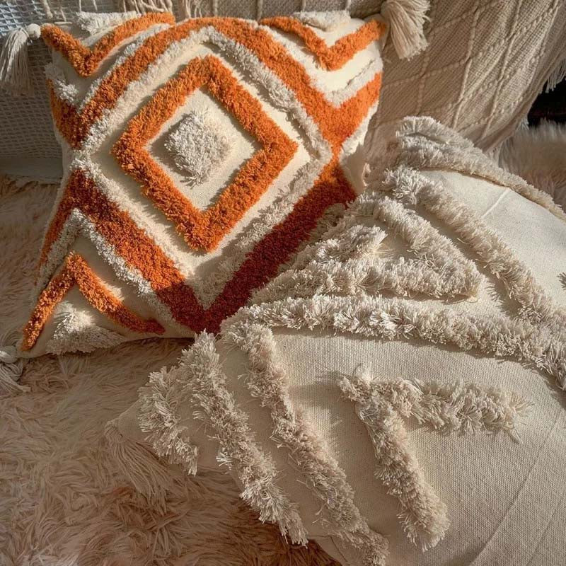 Decorative Cushion Handwoven & Tufted 45 x 45 Cm
