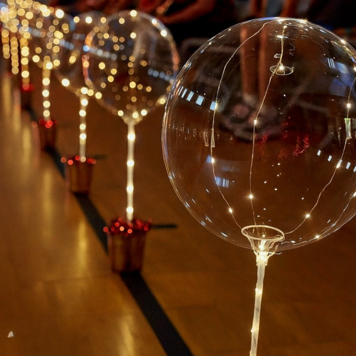 Decorative LED Balloons Warm White Cordless 17.7 Inch