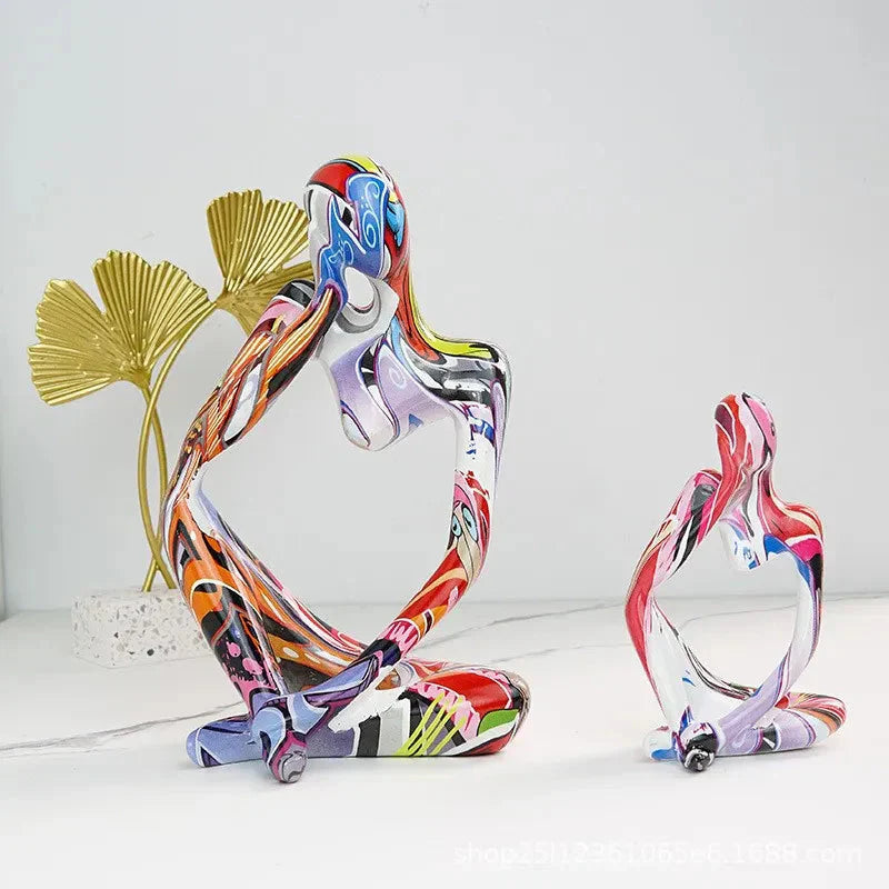 Decorative Sculpture Resin Smooth Finish Tabletop & Shelf Accent