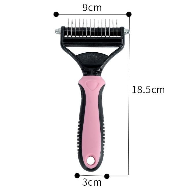 Dematting Brush Double-Sided Skin-Friendly Rounded Pins